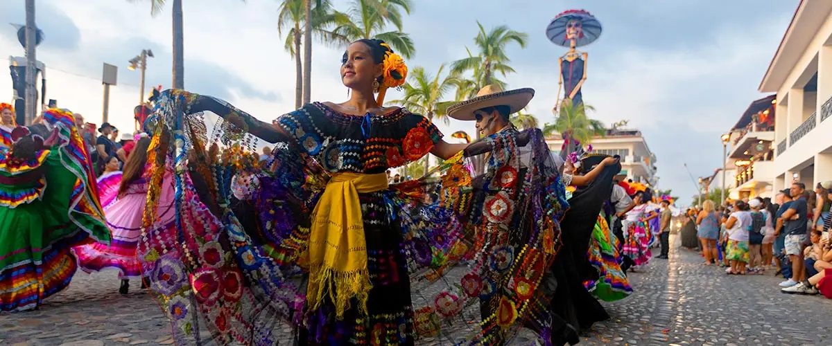 Day of the dead parade in Puerto Vallarta