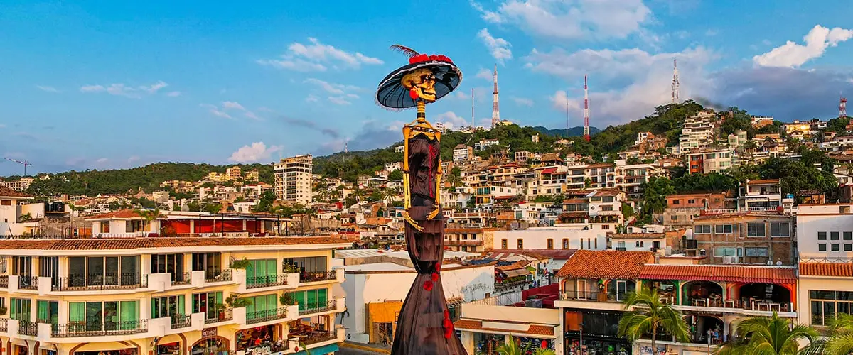 The tallest Catrina in the world on the Malecon in Puerto Vallarta